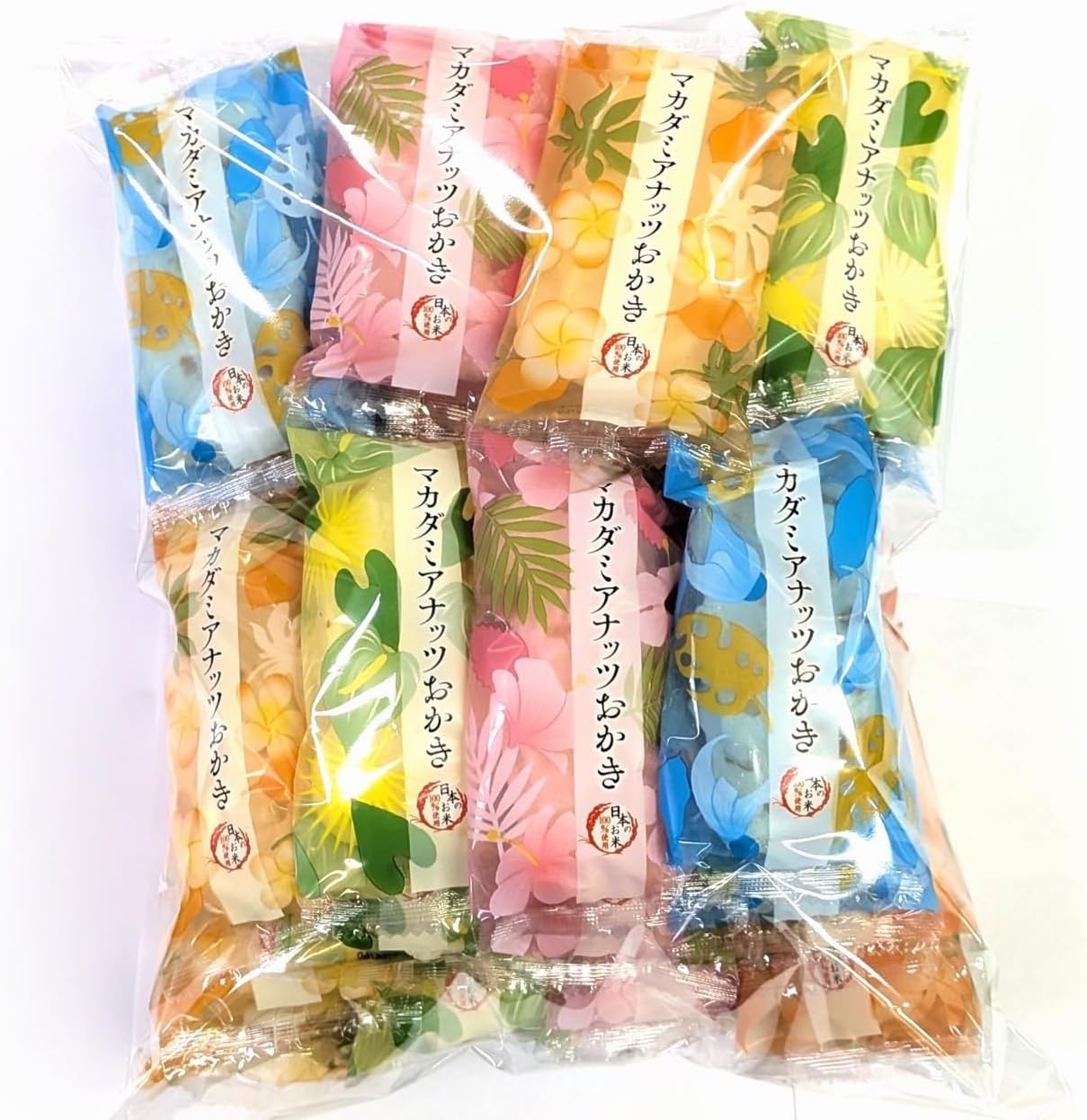 Iwatsuka Seika Macadamia Nut Food Stockings, 32 Pieces Share Pack, Commercial Use, Rice Confectionery