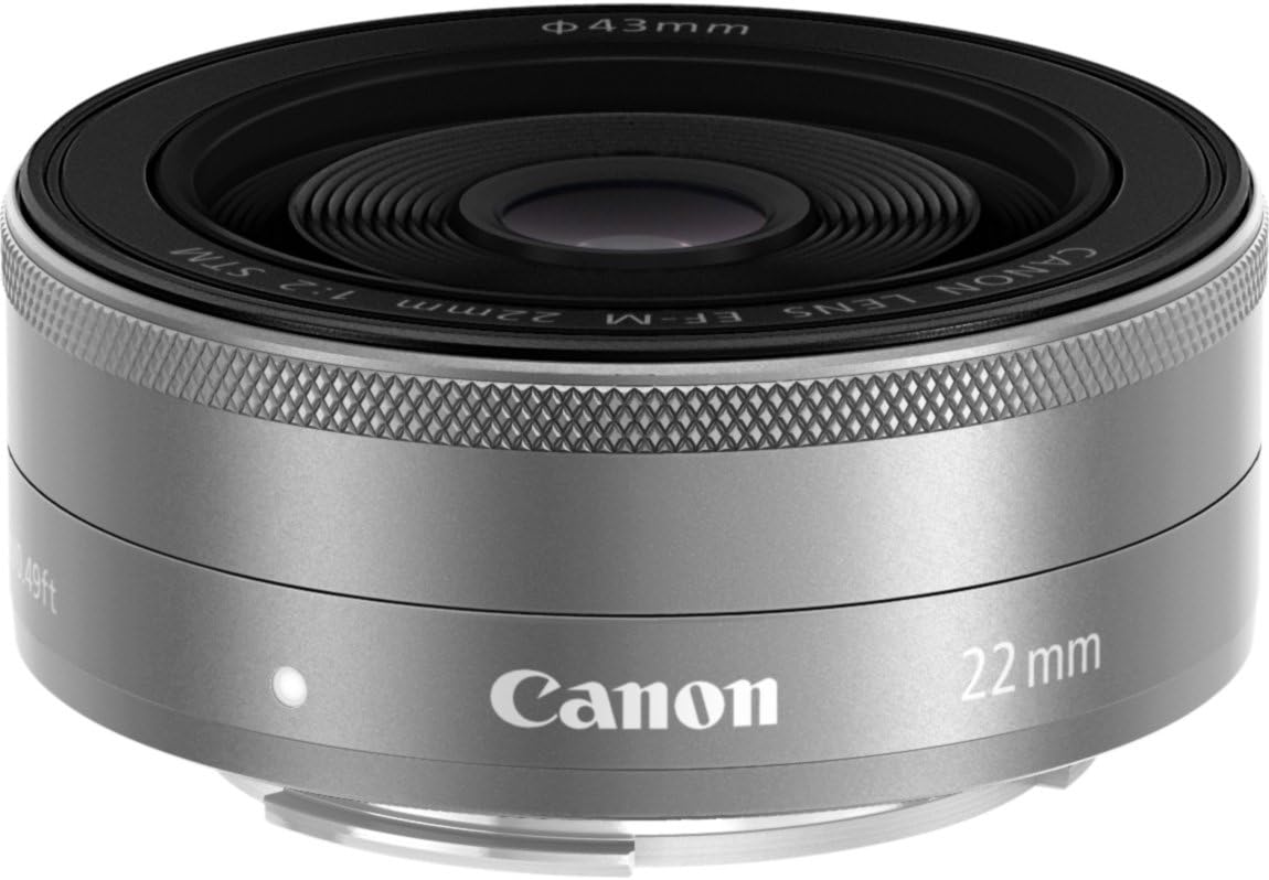 Canon EF-M 22mm f/2.0 STM Lens (Silver)