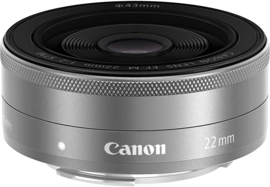 Canon EF-M 22mm f/2.0 STM Lens (Silver)