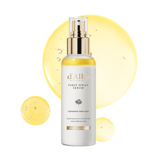 d'alba Piedmont - Suero en aerosol de trufa blanca italiana, cuidado de la piel vegano, hidratante facial ligero, suero brillante para piel radiante, no comedogénico, todo en uno, cuidado de la piel coreano (3.38 onzas líquidas)