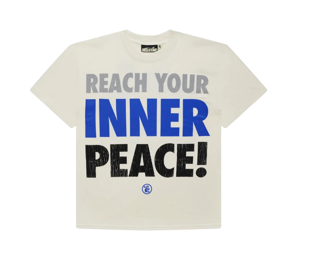 HELLSTAR 'INNER PEACE' BLUE LOGO TEE