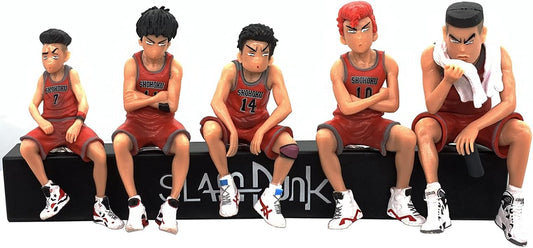 Denyeet Slam Dunk Figure, Sakuragi Hanamichi, Ryota Miyagi, Hisashi Mitsui, Kaede Rukawa, Model Toy, Car Decoration, Anime Figure, Approx. 3.1 inches (8 cm), Total of 5 Types