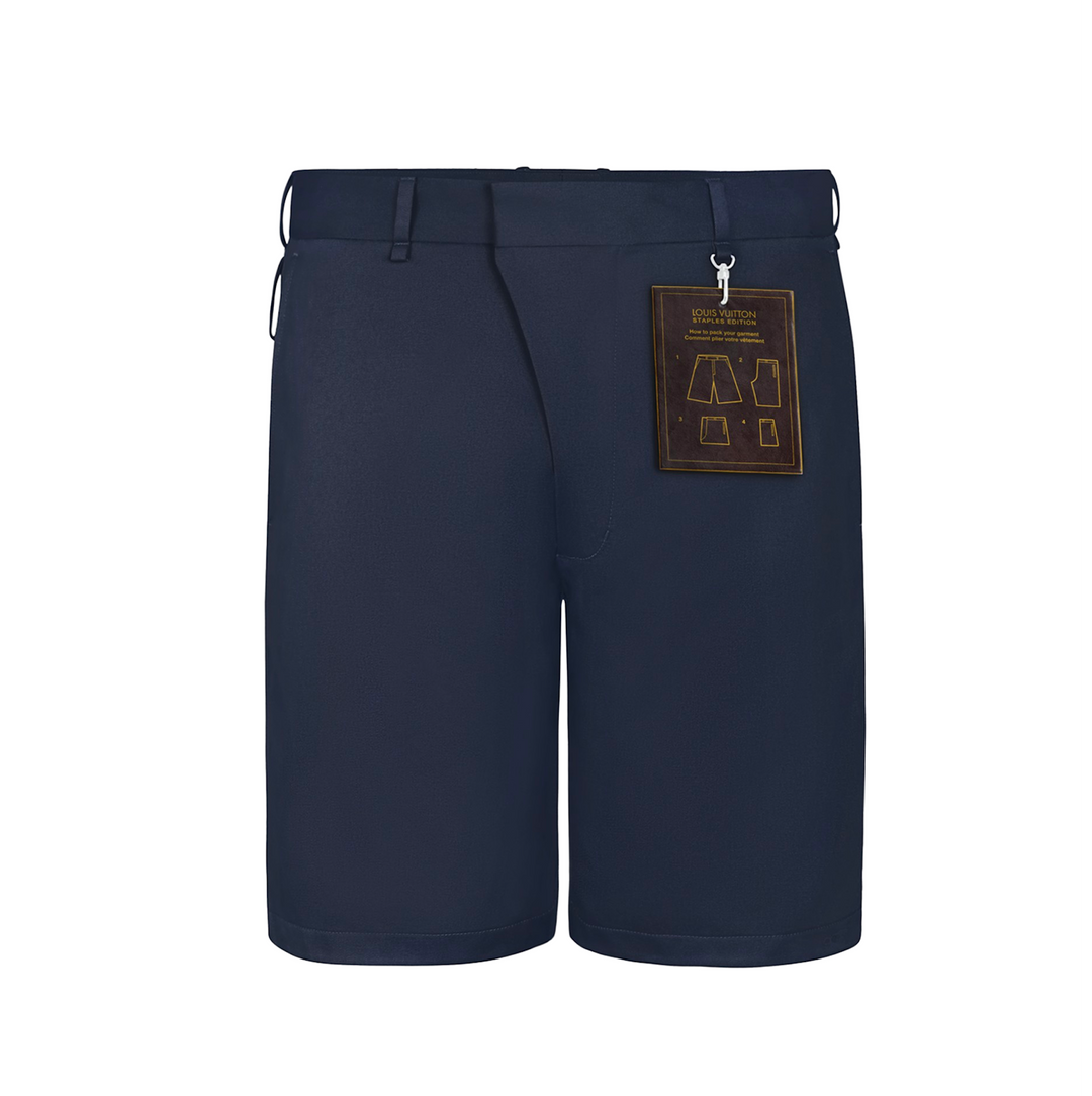 LOUIS VUITTON 'NAVY' COTTON CHINO SHORTS