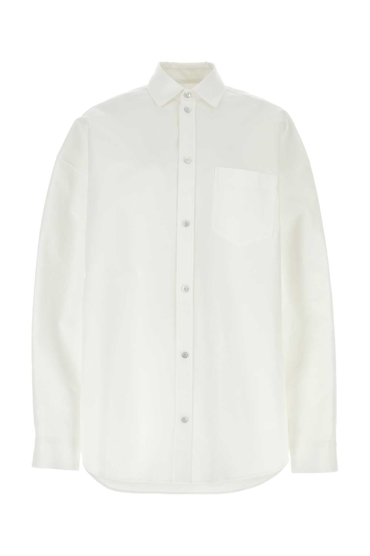 Balenciaga バレンシアガホワイトポップリン特大シャツ - Image 1