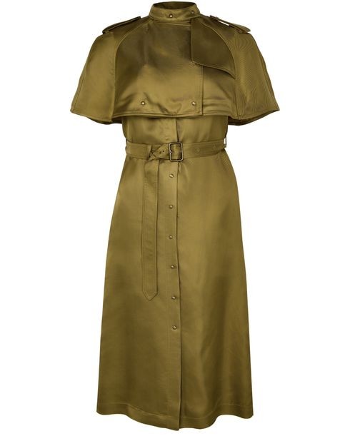 BURBERRY Cinched trench coat-style dress - Image 1