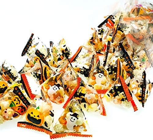 Halloween Hail Made in Japan, 14.1 oz (400 g), Approx. 3.5 oz (100 g), Small Sachets, Tetra, Halloween Sweets, Distributing