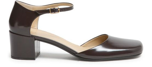 Penelope ankle strap pumps in leather - Image 1