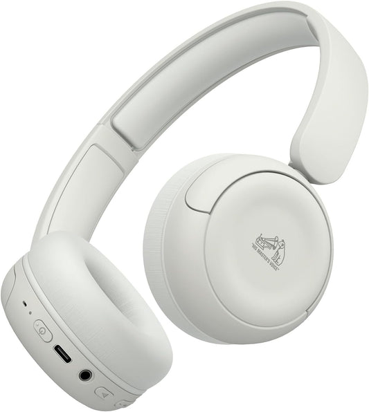 JVC Kenwood Victor HA-S60W-W Wireless Headphones Bluetooth Ver. 5.4 with Microphone Multi-Point 50 Hours Playback 2WAY Wired Wireless Lightweight Compact White