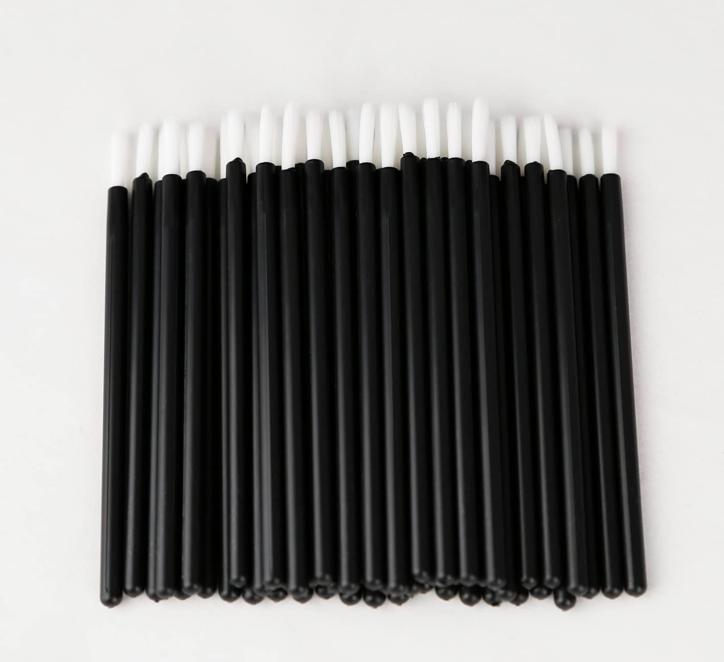 KOLAMOON 100 Pcs Disposable Brushes Plastic Paint Brushes Model Brushes Paint Melting Putty Cement Glue Plastic Model Figures Painting Brushes Large Capacity (Thick Brush)