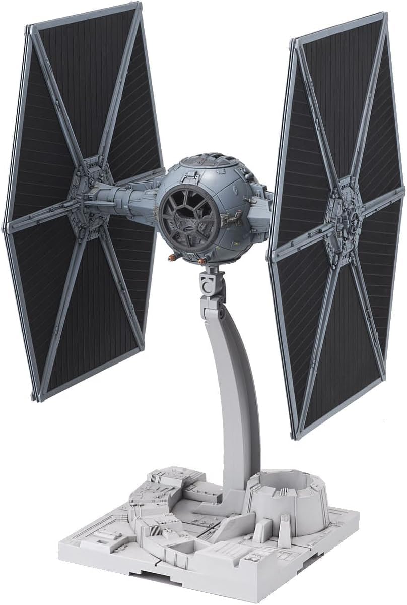 BANDAI SPIRITS Star Wars 1/72 TIE Fighter Pre-painted Plastic Model (New Package Version)