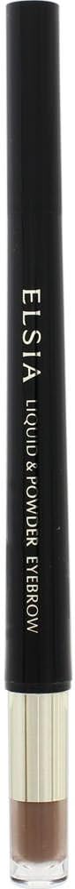 ELSIA BR31 Elsia Platinum Liquid & Powder Eyebrow Light Brown 0.03 oz (0.8 g)