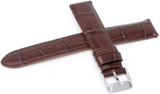 Seiko RS01C18BN Band, Wristwatch, 0.7 inches (18 mm), Cowhide Leather, Dark Brown, Brown, Care Instructions Included, 18 mm