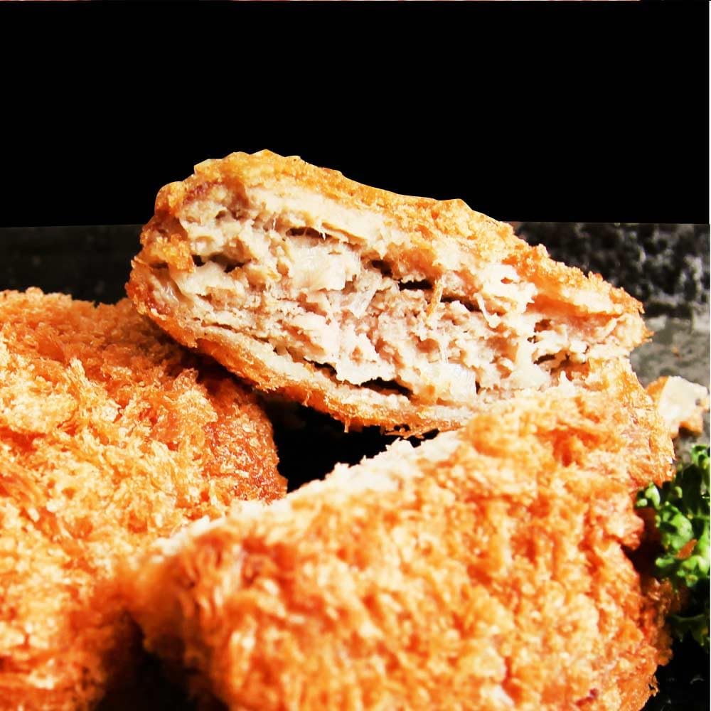 Shabumaru Easy Microwave Crispy Juicy Menchikatsu Cutlet, Pack of 10