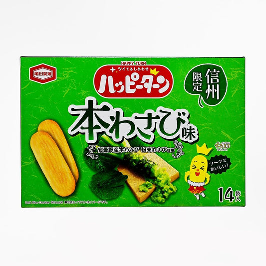 Shinshu Limited Happy Turn, Honwasabi Flavor (14 Sheets x 1 Bag)
