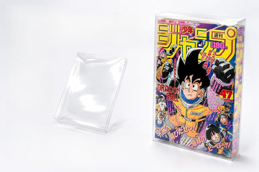 【書店制作】週刊少年ジャンプ保護ケース 5個入り 折りたたみ式 クリア保護ケース ジャンぷろ B5サイズ 透明 187×30×262.5mm コレクション・ディスプレイ用 少年誌 ジャンプ・サンデー・マガジン対応