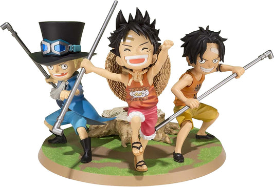 TAMASHII NATIONS フィギュアーツZERO ONE PIECE ルフィ・エース・サボ -義兄弟の約束- 約90mm PVC&ABS製 塗装済み完成品フィギュア