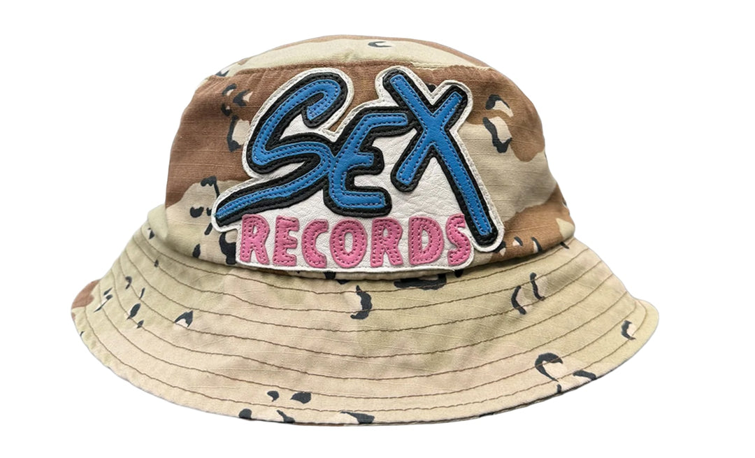 CHROME HEARTS 'DESERT CAMO' SEX RECORDS BUCKET HAT