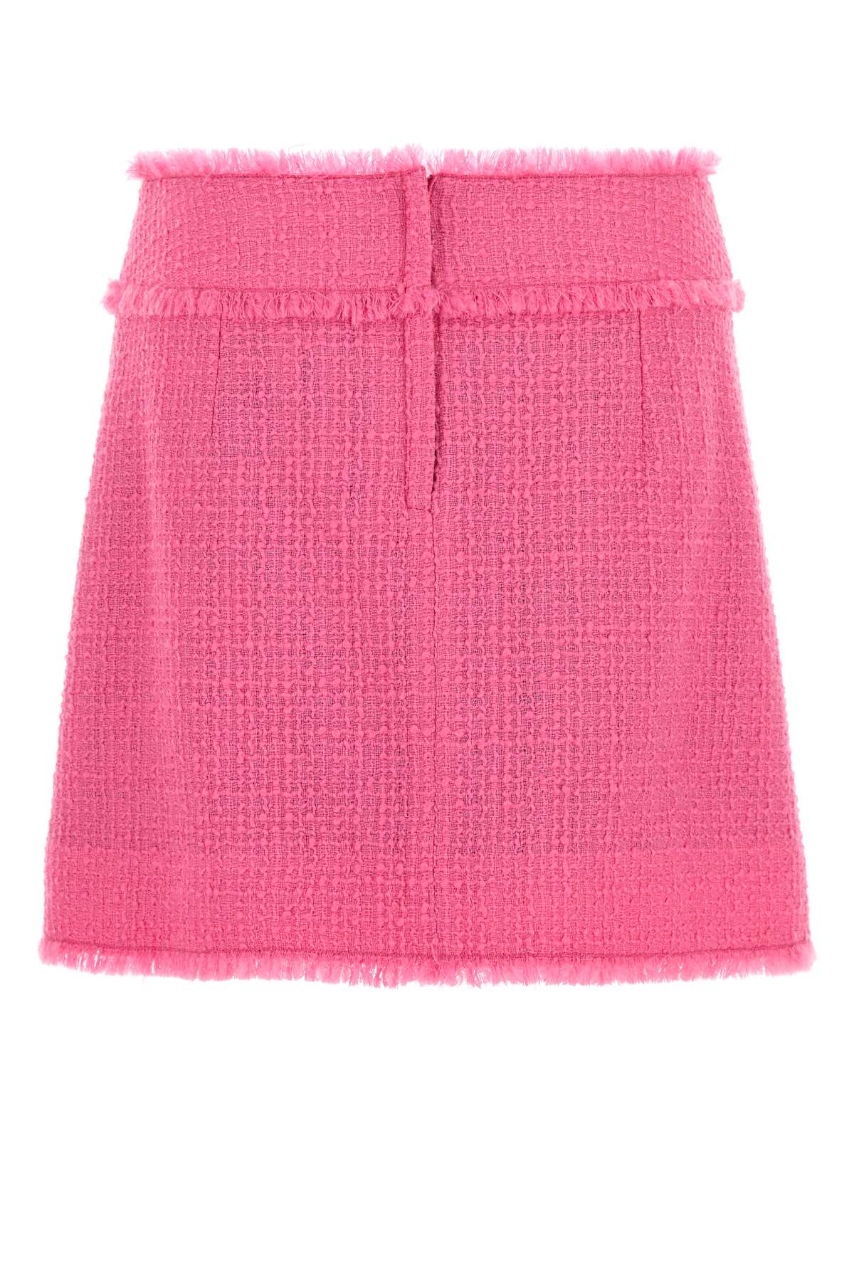 Dolce  Gabbana Dolce＆Gabbana Fuchsia Tweed Mini Skirt - Image 1