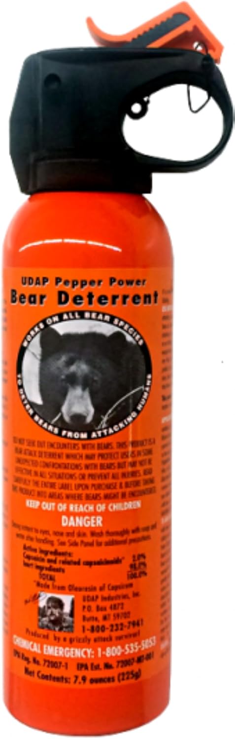 EPA Certified Bear Repellent Spray (Strong) Adopted by the US Forest Service Holster Sold Separately