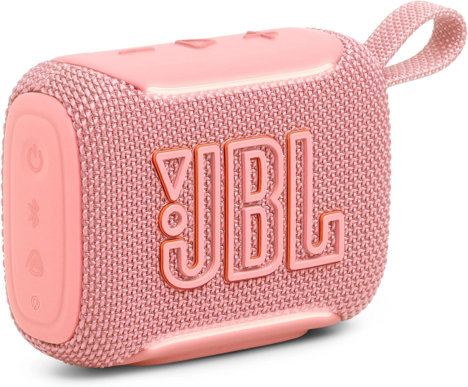 JBL JBLGO5PIKJN GO5 Bluetooth Speaker, USB C Charging, IP68 Dustproof, Waterproof, Lossless Playback, Ambient Edge Light, AirTouch, Stereo Pairing, Small, App Compatible, Auracast Compatible, Passive