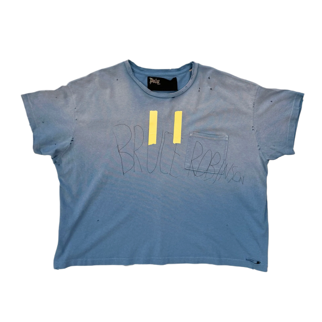 PALY 'BRUCE' BLUE POCKET TEE