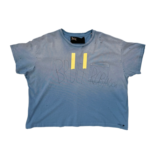 PALY 'BRUCE' BLUE POCKET TEE