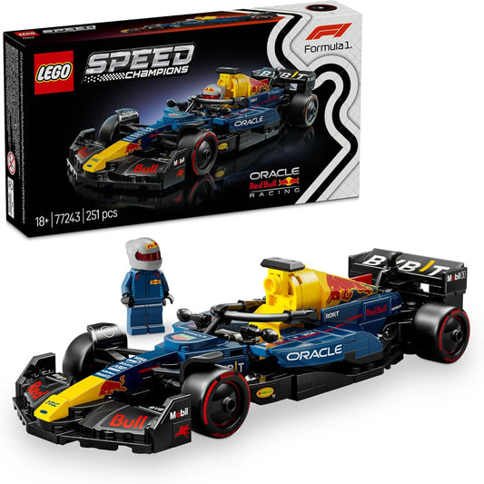 LEGO(R) Speed Champions Oracle Red Bull Racing RB20 F1 Race Car Toy, Building Blocks, Birthday Present, For Men and Women, Vehicle, Car, Mini Car, 77243