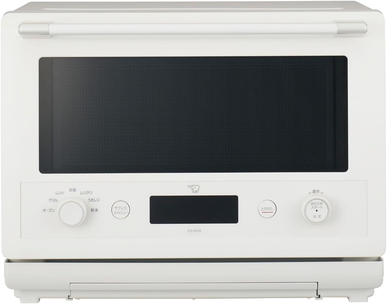 ZOJIRUSHI Oven Range 26L EVERINO Time-saving & Easy Use with Griddle, Floating Griddle, Sacrificial Griddle, Square Dish & Bowl Included White ES-GX26-WA