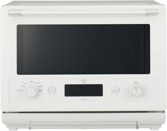 ZOJIRUSHI Oven Range 26L EVERINO Time-saving & Easy Use with Griddle, Floating Griddle, Sacrificial Griddle, Square Dish & Bowl Included White ES-GX26-WA