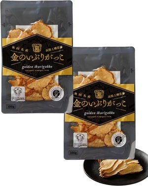 Akita Corporate Fields, Handmade with Care, Ibuirigakko Slices, Pesticides, Hygiene Management, Strict Standards Compliant, JGAP Certified Farm, HACCP Certified Factory, Pickled, Snacks, Gift, Smoked