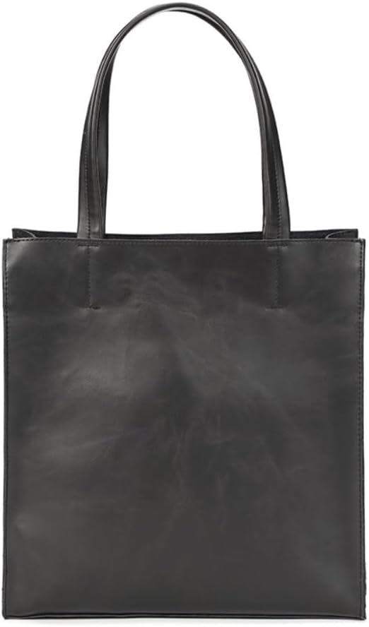 Hidrrdc Men's Tote Bag, Business Bag, Made by First-class Bagsmen, Self-Standing, Large Capacity, Black