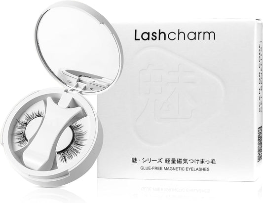 [New Version] False Eyelashes, Magnetic Type, Natural, Fog Black, Magnetic, Fake Eyelashes, One-Piece, Reusable, No Adhesive, Magnetic Eyelashes, Soothing Feel, Natural Eyelashes, For Thin Makeup
