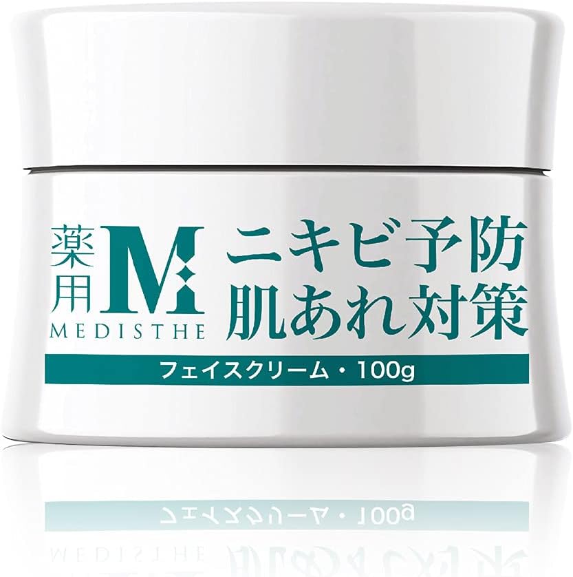 Acne Care Cream, Medicinal Use, All-in-One, Large Volume: 3.5 oz. (100 g), Adult Acne, Back, Acne Care, Rough Skin, Moisturizing, For Men, Face, Full Body, Face Cream, All-in-One Gel Acne Cream, Acne Cream, Quasi-Drug