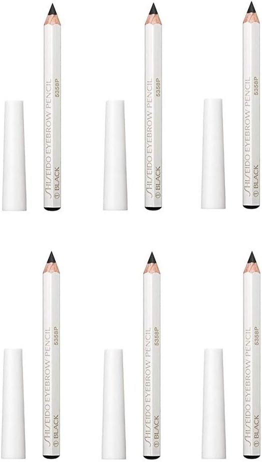 Shiseido Eyebrow Ink Pencil, Black, Set of 6