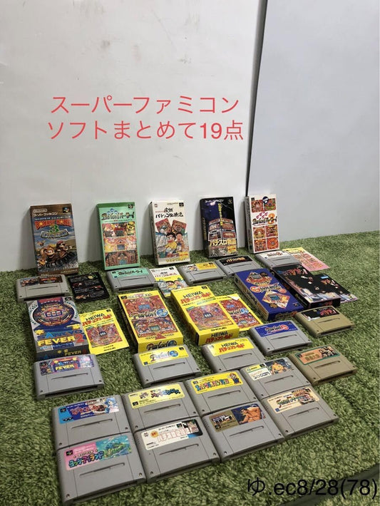 Super Nintendo Soft Assorted 19 Pieces, State-of-the-art, Retro Games, Donkey Kong, Pattinco, Slot, Mario Collection and More