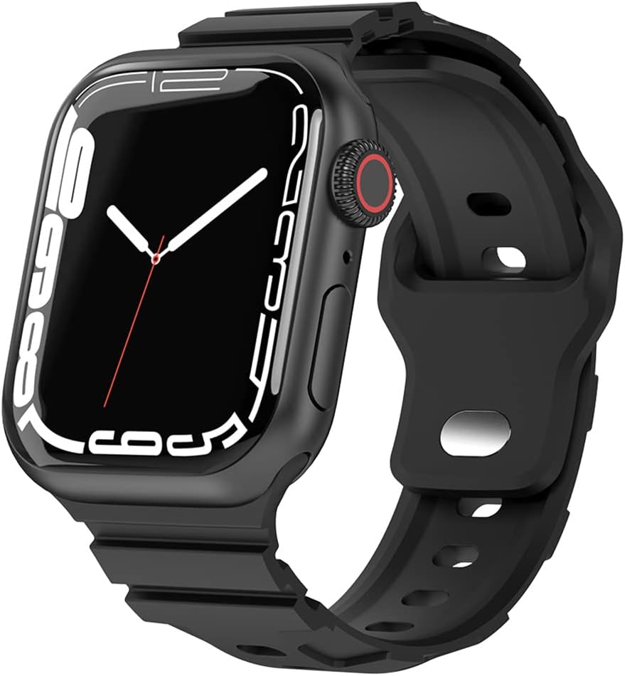 [AriRi] Apple Watch Band, Silicone Rubber G-shock 38mm, 40mm, 41mm, 42mm, 44mm, 45mm, 49mm, Apple Watch 9 se ultra 8, 7, 6, 5, 4, 3