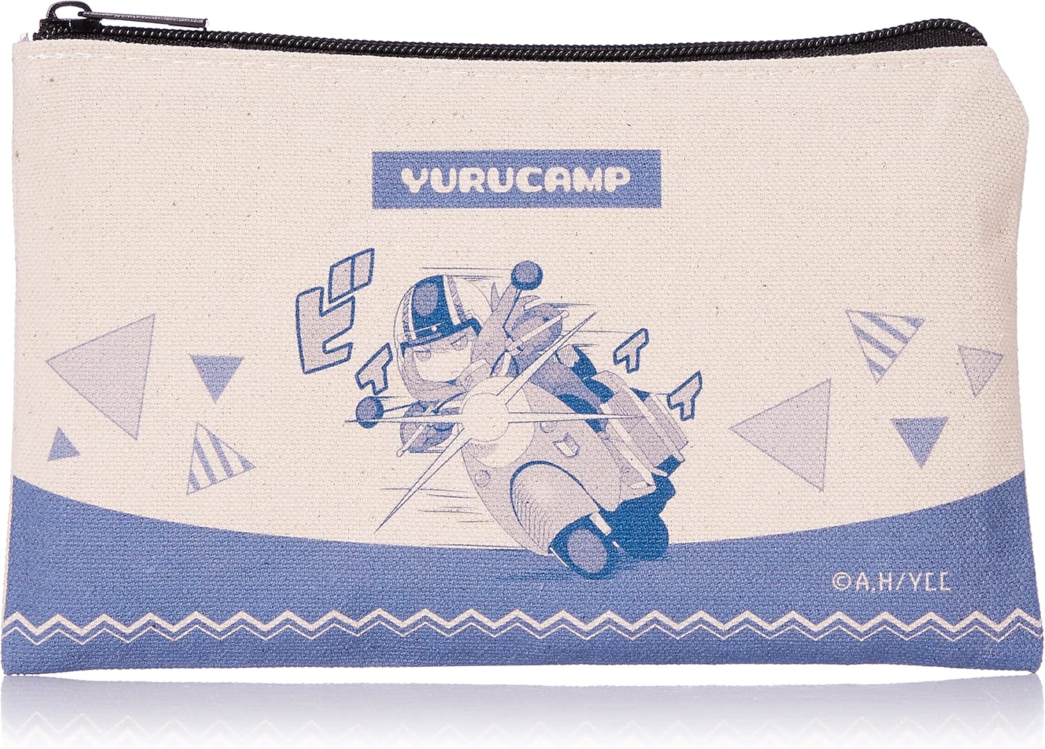 License Agent Yurucamp Flat Pouch Design 03 (Shima Rin/B)