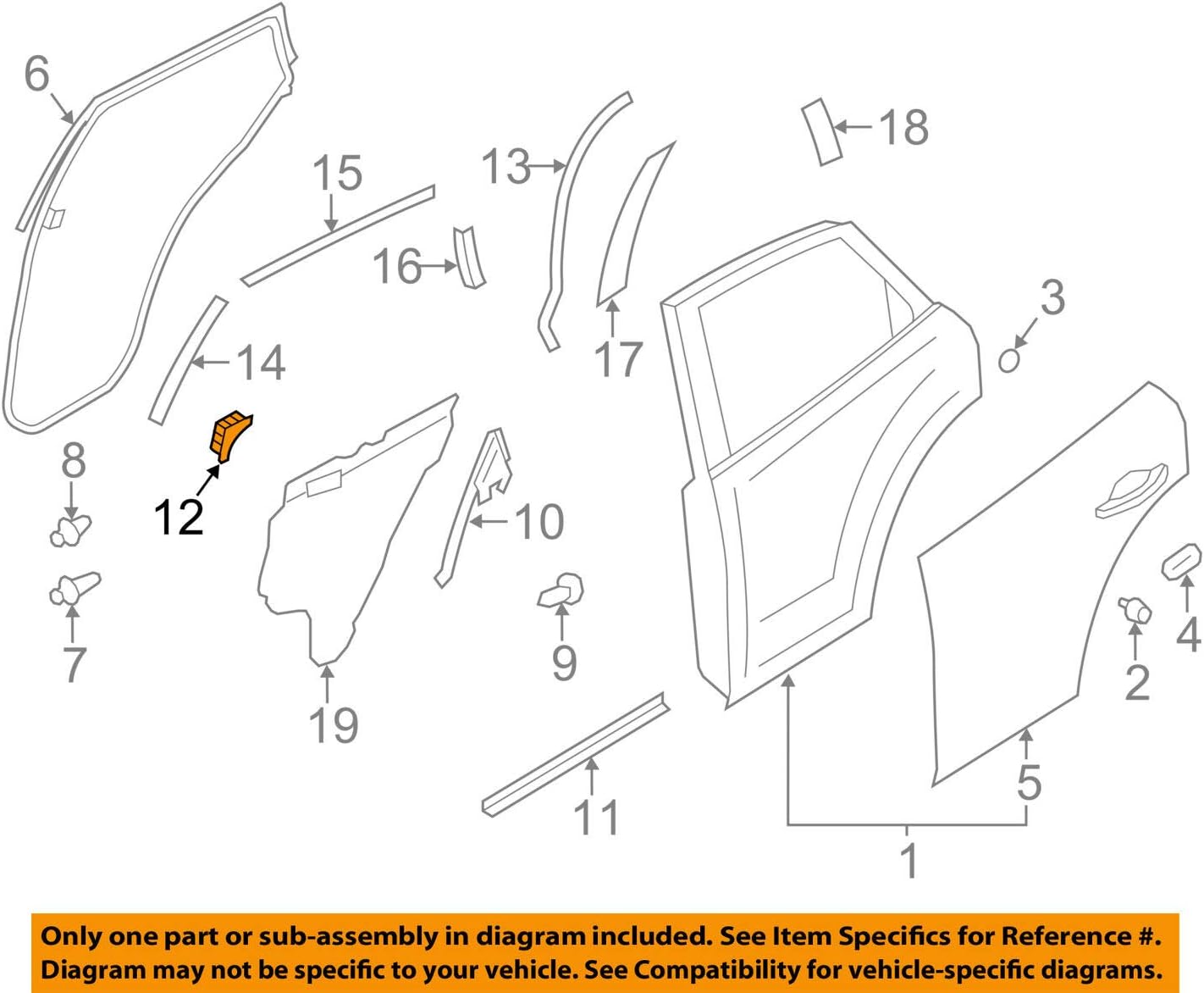 NISSAN (nissan) Genuine Parts Cover satusiyu Inner RH