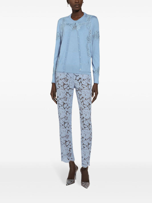 Dolce  Gabbana ドルチェ＆ガッバーナコルドネットレースズボン - Image 1