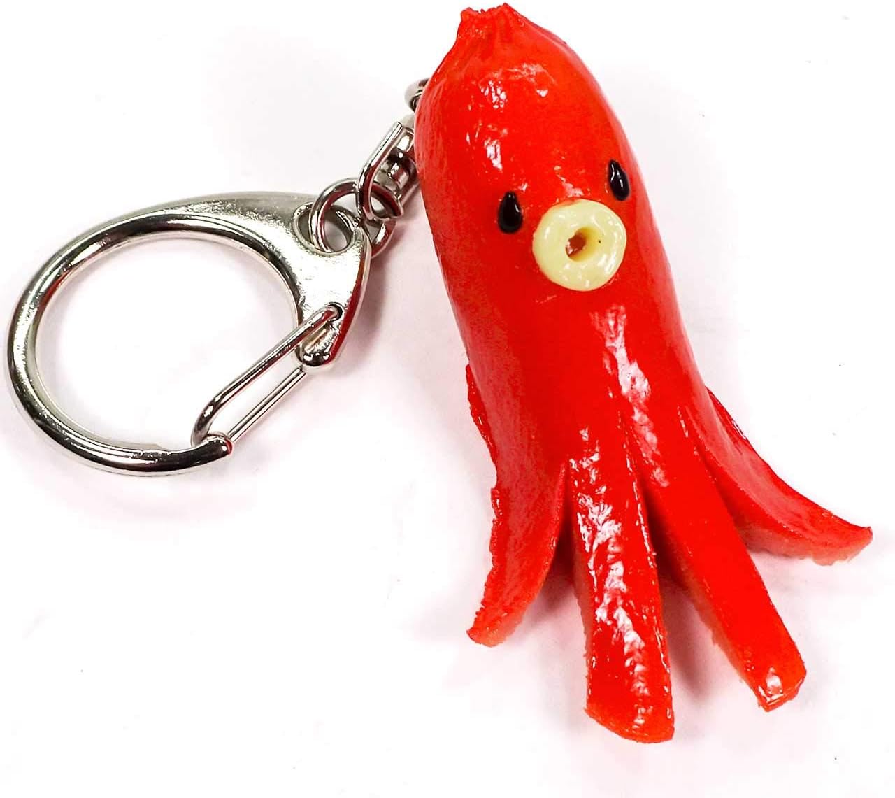 Octopus Winter Food Sample Keychain Cute Funny Souvenir Present 316K Coconut Accessories