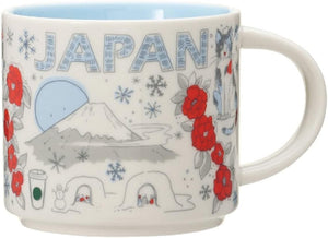 Starbucks Been There Series Mug Japan Limited Edition Winter 14.1 fl oz (414 ml) White Ceramic Gift Mug Cup Brand Present Present Cute Stylish Return Christmas Halloween Valentine's Day