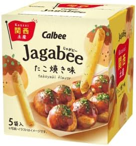 Calbee Potato Bee Takoyaki Flavor, Osaka Limited Edition Souvenir Ranking, 2nd Ranking, 5 Pieces (x 1)