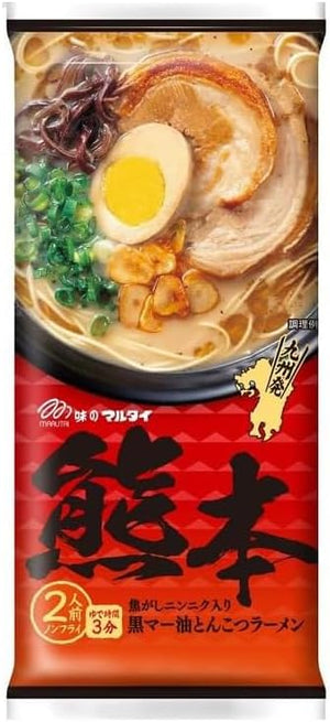Kumamoto Kumamoto Kumamoto Oil Dramen, 6.5 oz (186 g) x 15 Bags, Stick Ramen, Local Kumamoto Ramen, Thick Tonkotsu Soup, Kyushu Souvenir, Store at Room Temperature, Bulk Purchase, Large Capacity