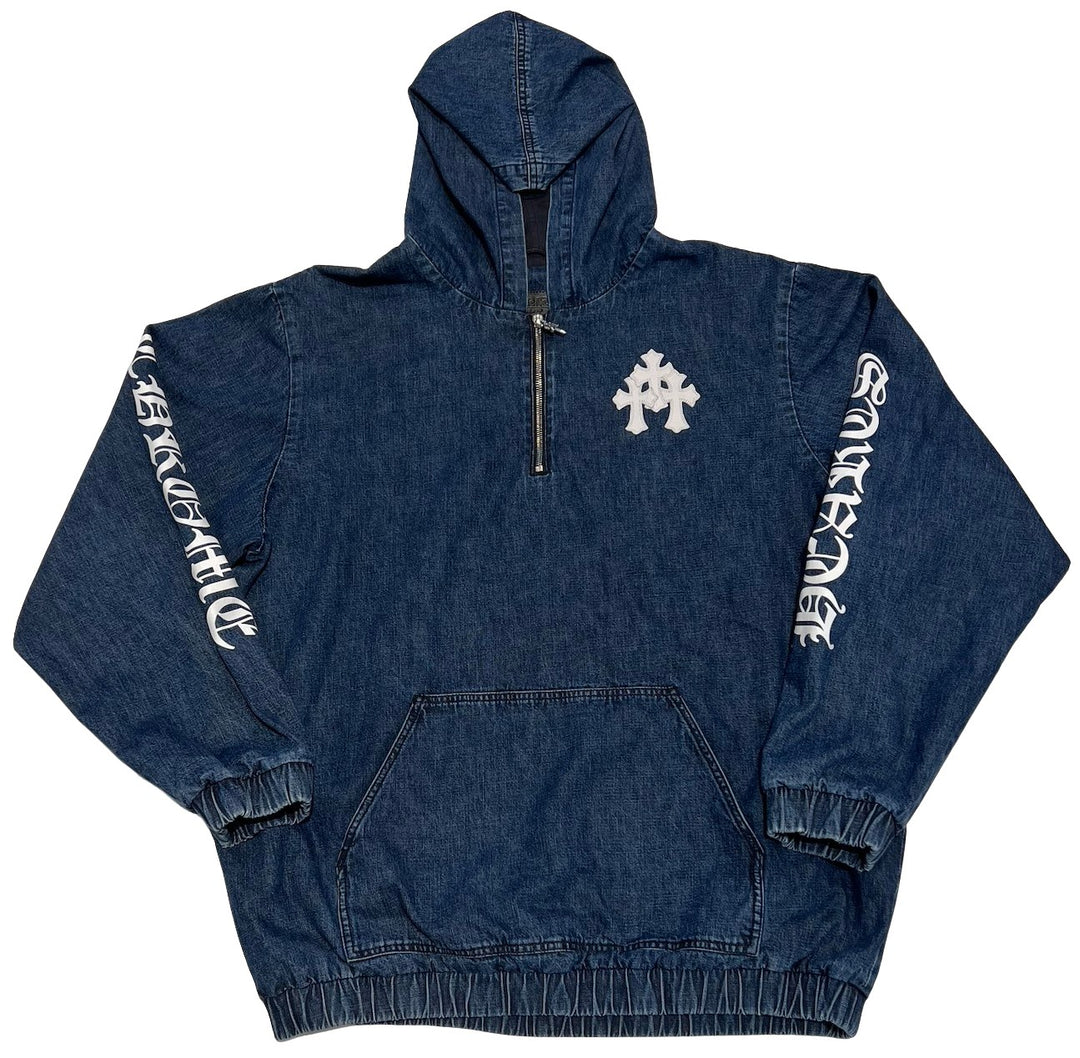 CHROME HEARTS 'CEMETERY TRIPLE CROSS' DENIM JACKET