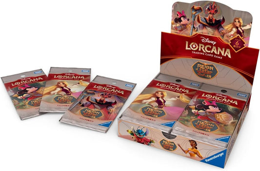 Takara Tomy DP-Box Disney Lorcana TCG, Japanese Version Booster Pack, Jafar Royalty