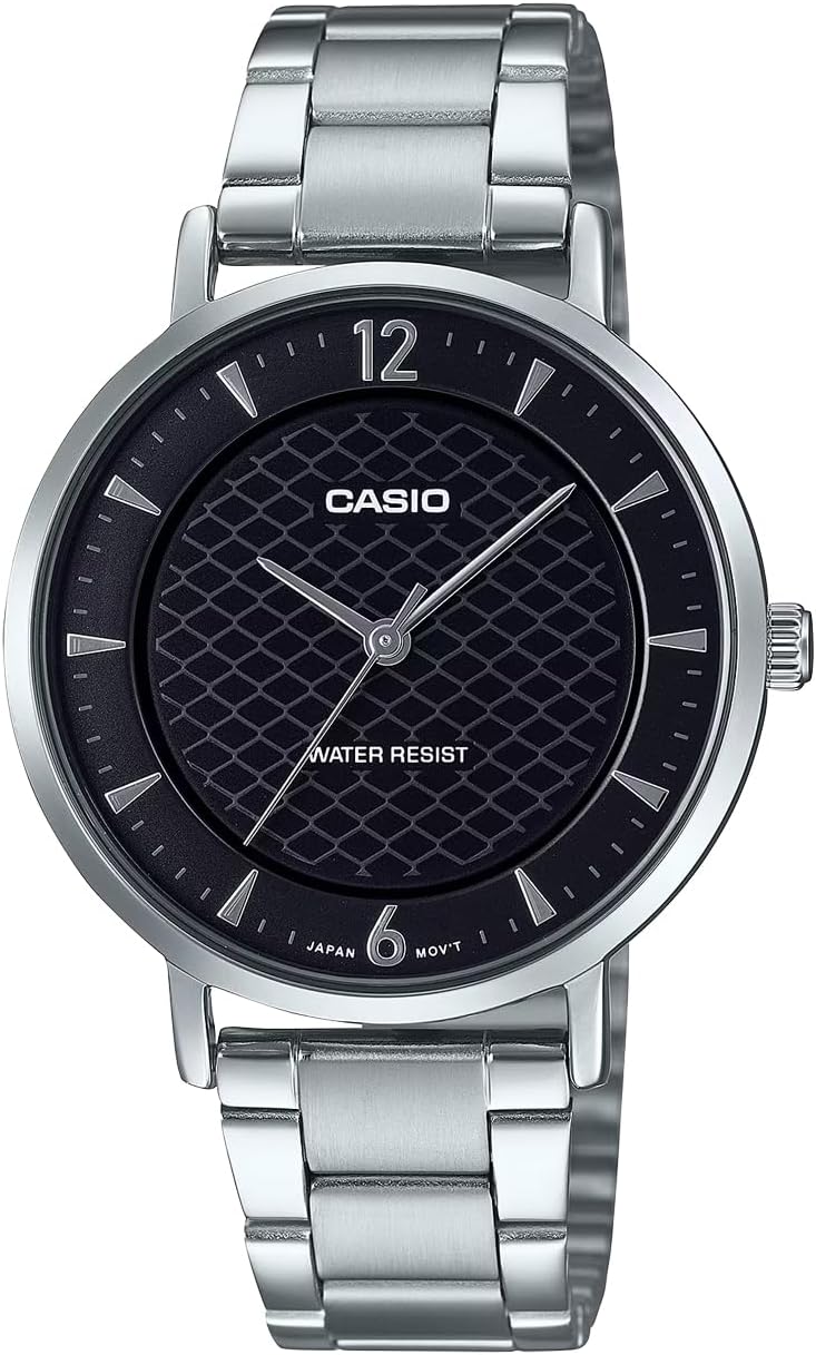 [カシオ] CASIO アナログ クオーツ レディース 腕時計 LTP-VT04D-1A ブラック メタルバンド 海外モデル [並行輸入品]