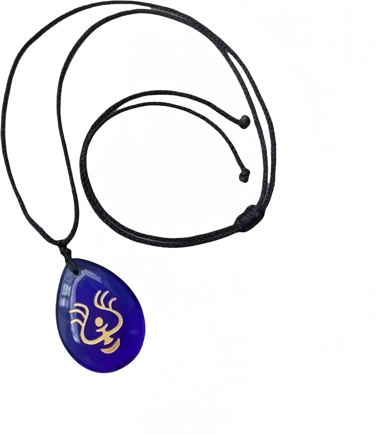 [Wantongshangmao] Castle in the Sky Laputa Necklace Pendant Accessory West Tower Puzzle Necklace Pendant Long Chain Blue Glass Anime Goods Cosplay Accessory Simple Flower (B) [Parallel import goods]