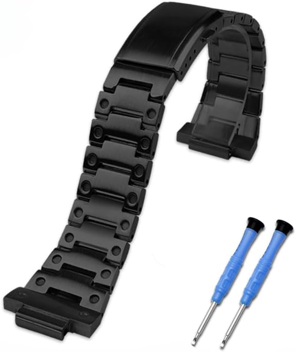 [Zealbeaty] GM-5600 GM-2100 Small Square Modified Stainless Steel Watch Strap Extruding Bracelet Watch Case Suitable for Modified Accessories..