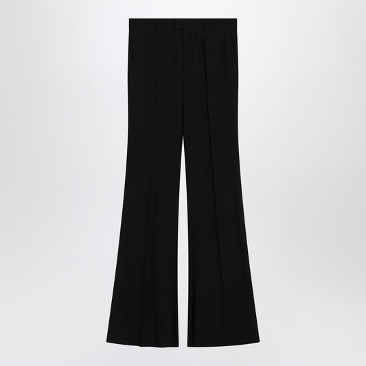 Balenciaga ビスコースのバレンシアガブラックフレアパンツ - Image 1