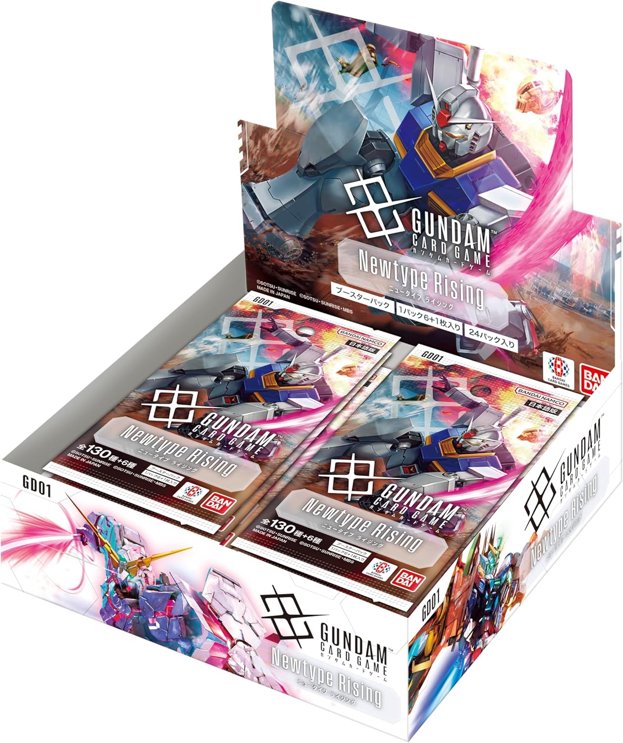 Bandai (BANDAI) Gundam Card Game Booster Pack Newtype Rising【GD01】 (BOX) 24 Packs Included